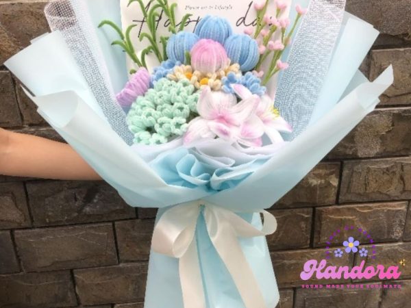 Bó hoa kẽm nhung quà tặng tốt nghiệp, sinh nhật - Hình ảnh 4