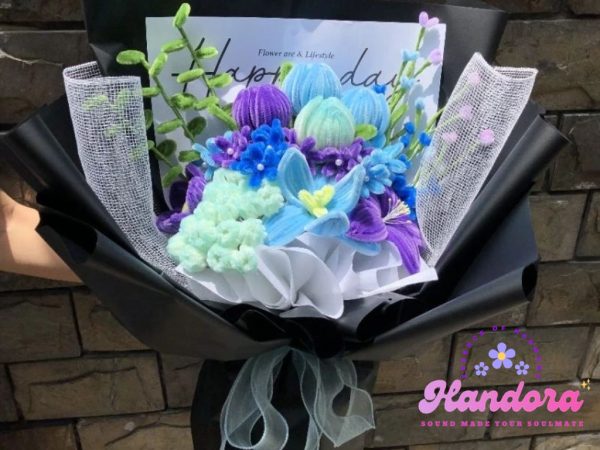 Bó hoa kẽm nhung quà tặng tốt nghiệp, sinh nhật - Hình ảnh 6