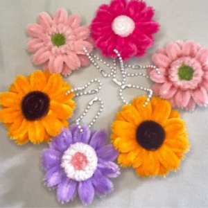 Móc Khóa Mini Mô Hình Hoa, Chậu Cây & Quả Dâu Tây (1 cái)